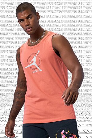 Nike Jordan MVP Flight Cotton Tank Top Singlet Pink Pamuklu Erkek Spor Atlet Somon