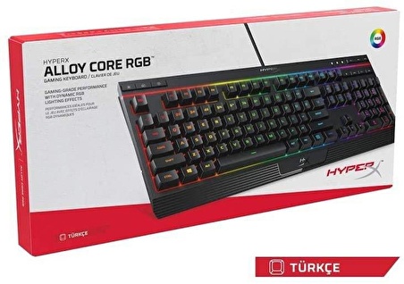 HyperX Alloy Core RGB Membran Klavye TR HX-KB5ME2-TU