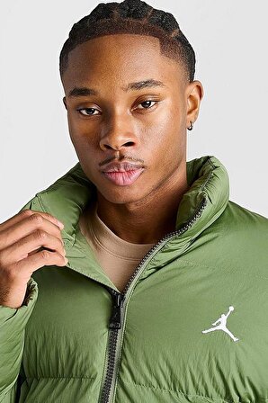 Nike Jordan Essentials Şişme Erkek Ceket Yeşil