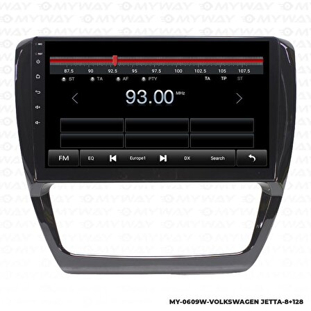 Araç Multimedya Volkswagen Jetta Android 12 Carplay 4Gb Ram + 64Gb Hdd Navigasyon Ekran MYW