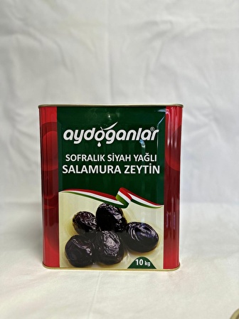 Siyah Yağlı Salamura Zeytin (291-320 S) 10 Kg