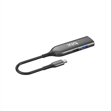 Bix BX03HB MAX Type-C to 4K HDMI Ethernet USB PD Dönüştürücü Adaptör
