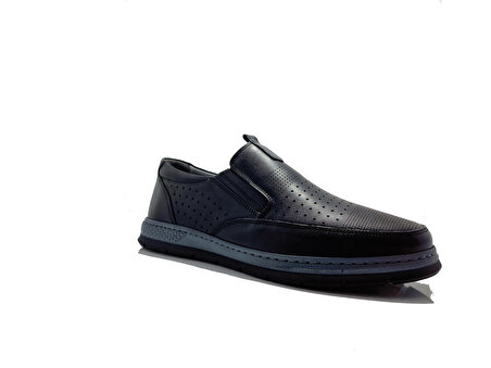 SLOPE 3320 Siyah Comfort Hakiki Deri Günlük Erkek Ayakkabı
