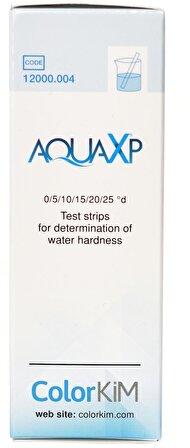 Yerli, AQUAXP – Kolay ölçüm için Toplam Su Sertliği Test Çubukları, Sertlik Test Çubukları.Colorkim.