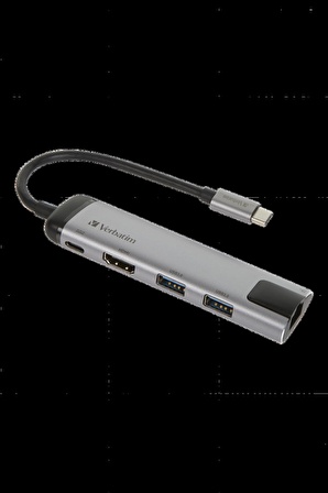 Verbatim USB-C Multiport Hub / 2x USB 3.0, HDMI, Gigabit Ethernet