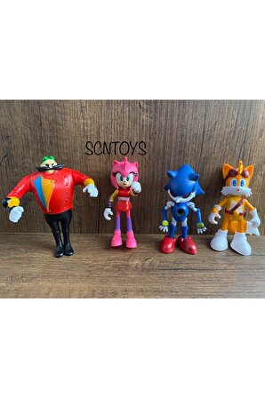 Oyuncak Süper Sonic Figür Ve Arkadaşlar Oyuncak Süper Sonic Boom Figür Büyük Boy 4lü Sonic