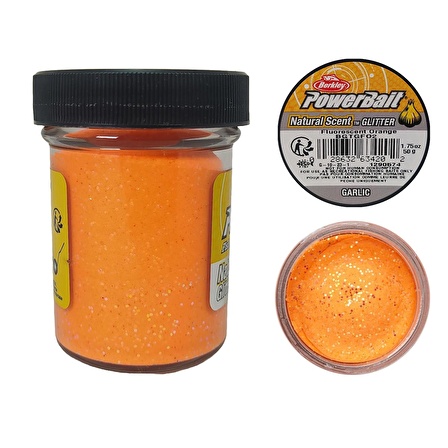 Berkley Garlic Fluorescent Orange Sarımsaklı Parıltılı Alabalık Yemi BGTGFO2