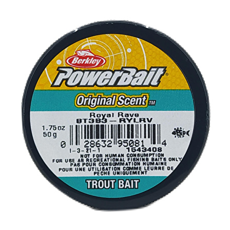 Berkley PowerBait Original Kokulu Alabalık Yemi Royal Rave BT3B3-RYLRV