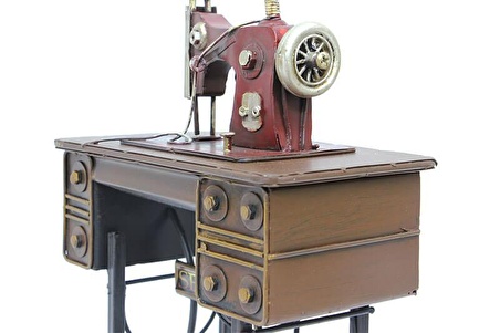 Dekoratif Metal Dikiş Makinesi Biblo Masaüstü Hediyelik