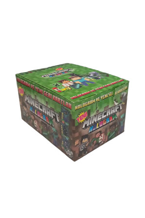 Minecraft Yeni Koleksiyon Sürpriz Hologram Oyun Kartları 24 Paket 240 Adet Kart