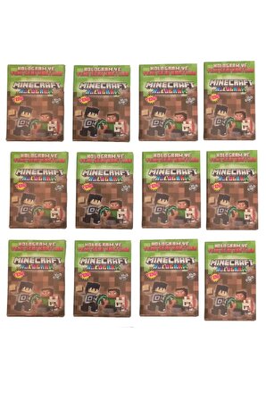 Minecraft Yeni Koleksiyon Sürpriz Hologram Oyun Kartları 12'Kutu 120 Adet