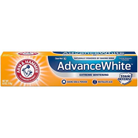 Arm&Hammer Advance White Extreme Karbonat Aromalı Beyazlatma Diş Macunu 170 g 