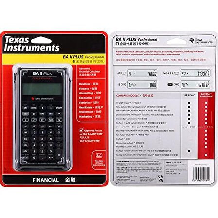 Texas Instruments BA II Plus Hesap Makinası