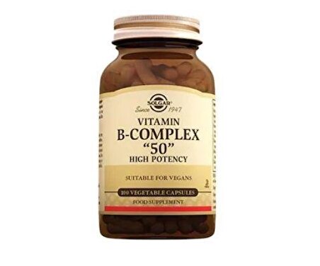 Solgar Vitamin B-Complex '50' 100 Kapsül