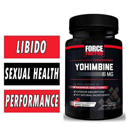 Force Factor Yohimbine 6 mg 30 Capsul