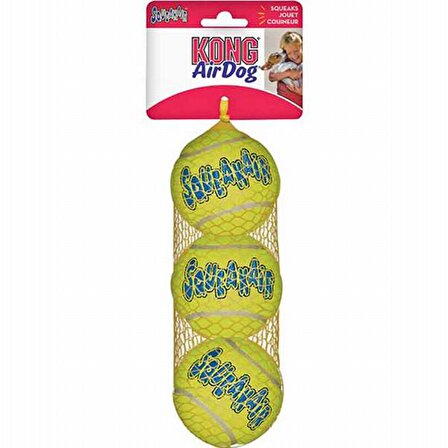 Kong Air Dog Tennis Topu Sesli Köpek Oyuncak 3 Adet 6,5 cm