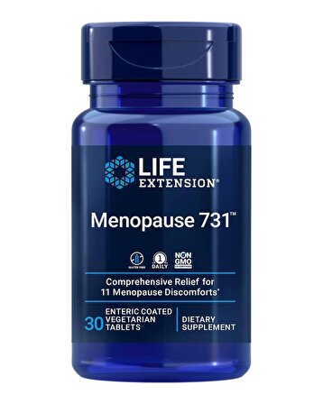 Life Extension Menopause Menapoz 731, 30 Enteric Coated Vegetarian Tablets