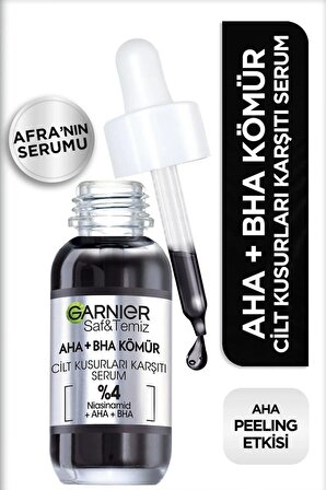 Garnier Aha Bha Cilt Kusurları Karşıtı Siyah Serum %4 * 30ml