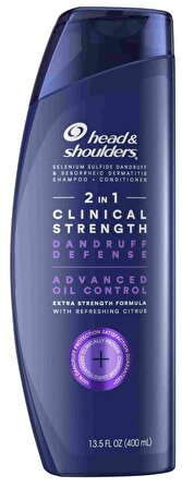 Head & Shoulders Clinical Yağlı Saçlar İçin Kepek Önleyici 2'si 1 Arada Şampuan 400 ml