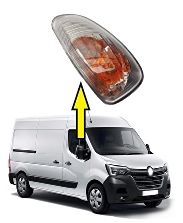 Renault Master 3 Ayna Sinyali Sarı (Sağ/Yolcu Tarafı)