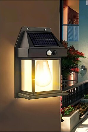 Suya Dayanıklı Hareket Sensörlü Güneş Enerjili Solar LED Dış Mekan Bahçe Lambası