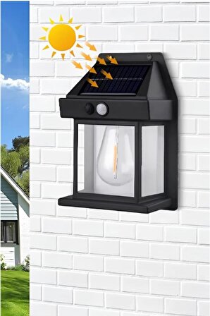 Suya Dayanıklı Hareket Sensörlü Güneş Enerjili Solar LED Dış Mekan Bahçe Lambası