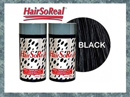 HSR Hair So Real Saç Fiberi 28 Gr Siyah 2'Li Paket