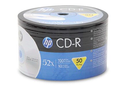 HP CD-R 52X 50 Lİ SPINDLE 700MB 80DK.(CRE00070-3)