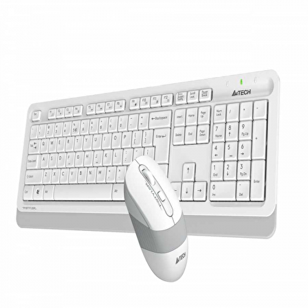 A4 TECH FG1010 Beyaz FSTYLER Türkçe Q 2,4Ghz  Kablosuz Klavye Mouse Set