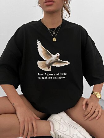 Güvercin Oversize Unisex T-Shirt