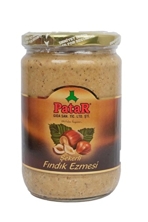 Patar Çifte Kavrulmuş Fındık Ezmesi 600 Gr x 10 Adet