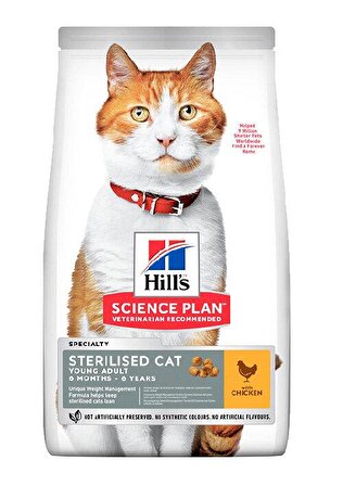 Hill's Sterilised Tavuklu Kısırlaştırılmış Kedi Maması 3 kg