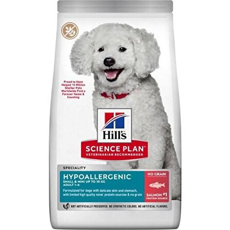 Hills Hypo-Allergenic Somonlu Küçük Irk Yetişkin Köpek Maması 1.5 Kg