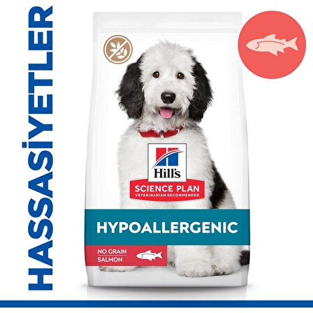 Hills Hypo-Allergenic Somonlu Orta Irk Yetişkin Köpek Maması 12 Kg