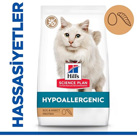 Hill's Hypo-Allergenic Yumurta ve Böcek Proteinli 7 kg Yetişkin Kedi Maması