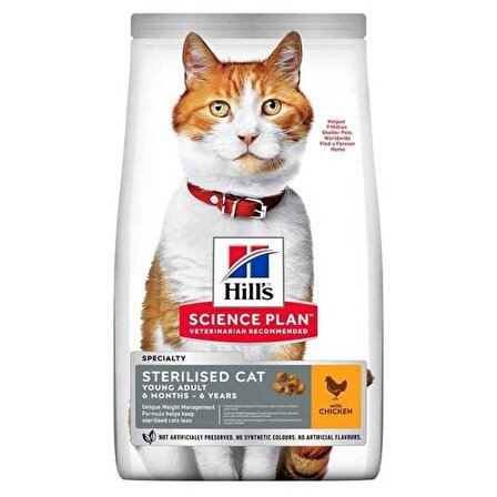 Hill's Sterilised Kısırlaştırılmış Tavuklu Kedi Maması