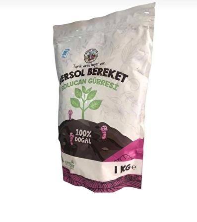 Bersol Bereket Solucan Gübresi Organik Solucan Gübresi 1 KG