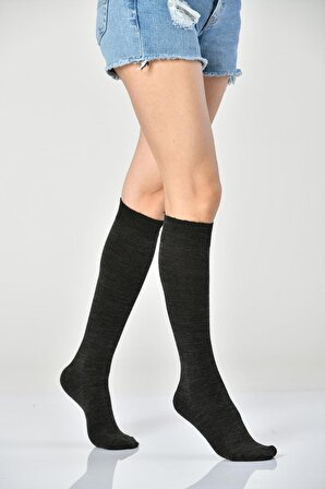 Sayıl Kadın Yün Dizaltı Çorabı