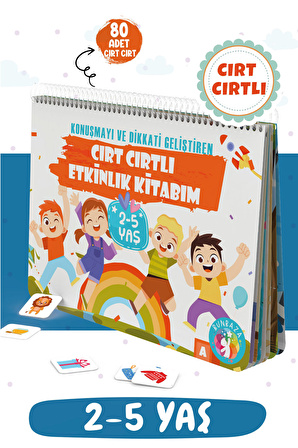 Cırtlı Kitaplar 2 Li Set Konuşma Ve Dikkati Geliştiren Etkinlik Kitabım Çiftlik ve 2- 5 Yaş İçin