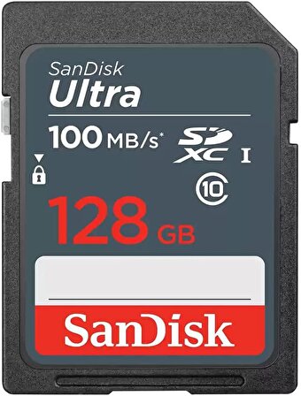 SanDisk Ultra 128GB 100MB/s SDXC Hafıza Kartı SDSDUNR-128G-GN3IN