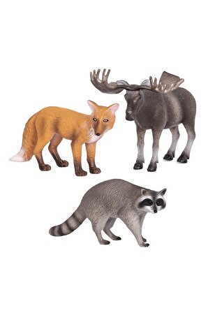 Terra Orman Hayvanları 3'lü Set Tilki, Geyik ve Ra