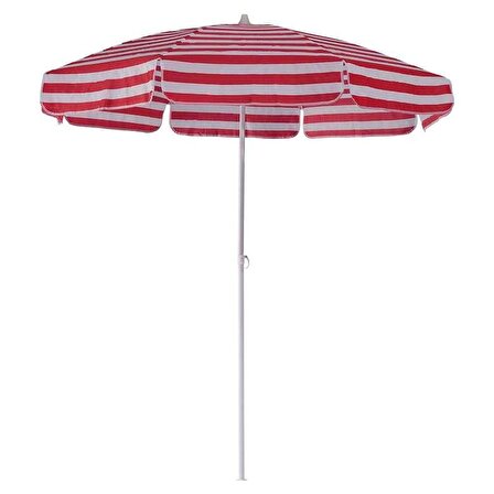 Plaj Bahçe Balkon Şemsiyesi 200cm Kırmızı