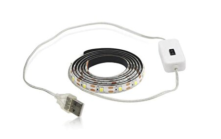 Azemax Usb Sensörlü Şerit LED/5 metre/Beyaz
