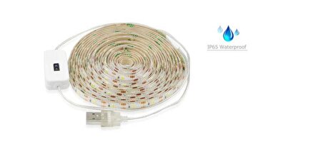 Azemax Usb Sensörlü Şerit LED/3 metre/Beyaz