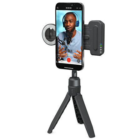 ShiftCam SnapGrip Siyah Magsafe Powerbank Özellikli Fotoğraf ve Video Çekim Seti