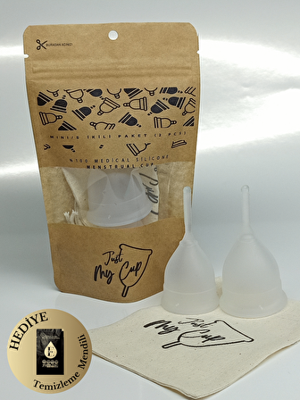 Mini/S Ikili Paket (2 Pcs) / Menstrual Cup (adet Kabı, Regl Kabı)