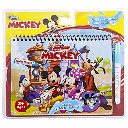 Disney Jr. Mickey Mouse Magic Water Özel Sulu Kalem ile Sihirli Boyama Kitabı 