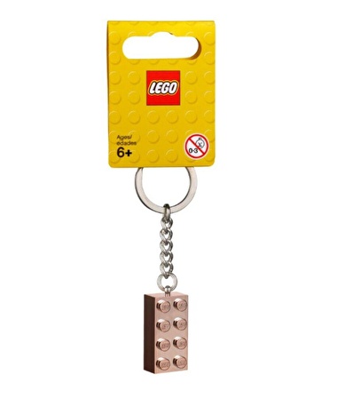 LEGO Brick 853793 2x4 Rose Gold Keyring