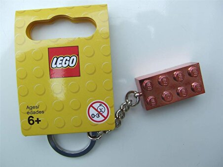 LEGO Brick 853793 2x4 Rose Gold Keyring