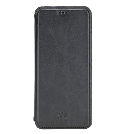 Samsung Galaxy S20 Ultra Venice Siyah Stand Deri Telefon Kılıfı